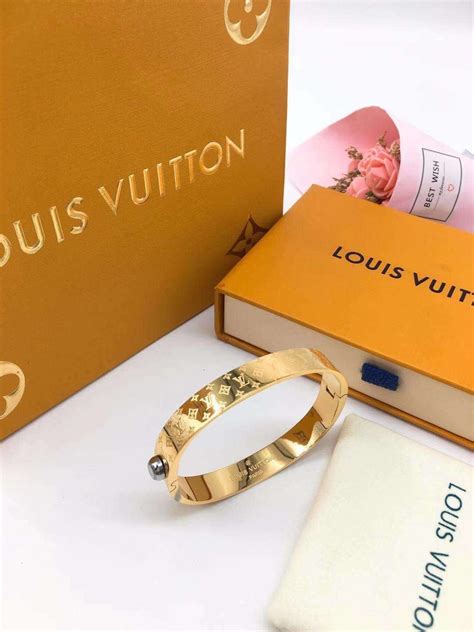 lv bangle gold|louis vuitton silver bangle.